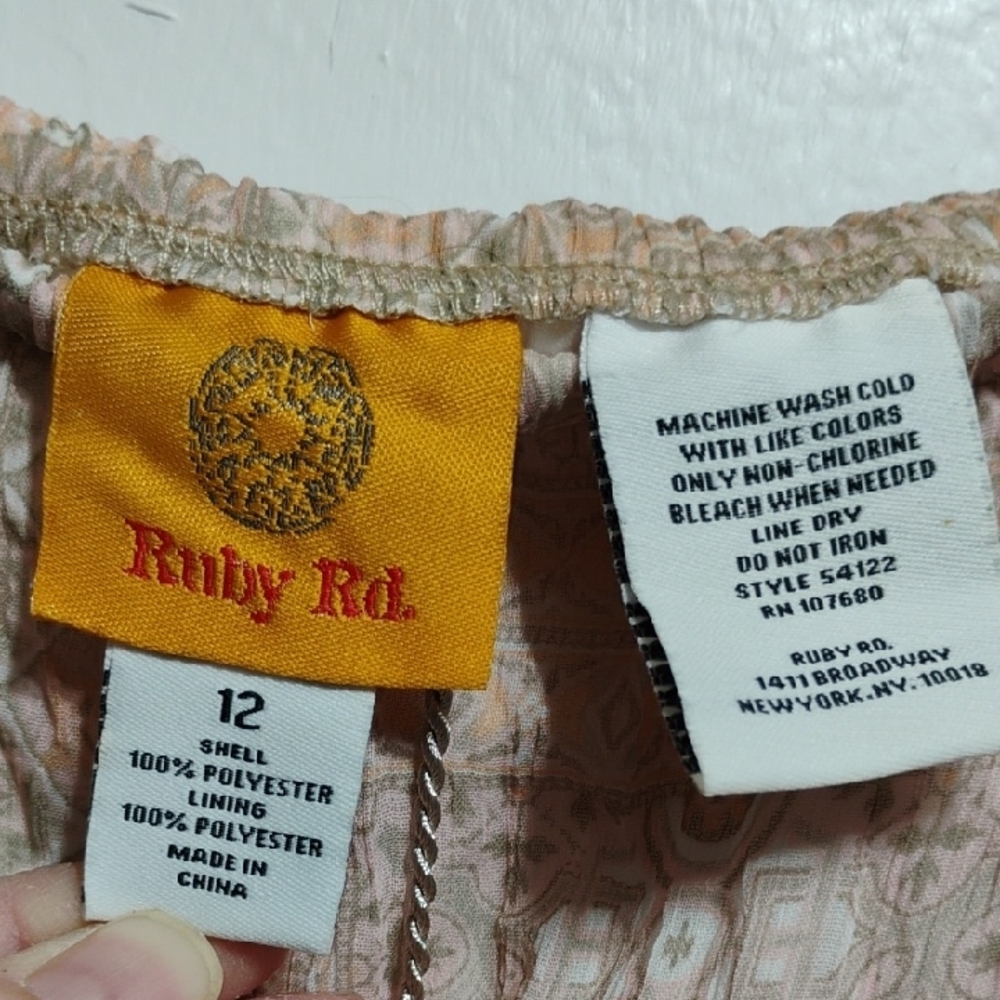 Ruby Rd. Light Peach Maxi Skirt Sz.12 Hardly Worn (A-80) - Picture 2 of 10